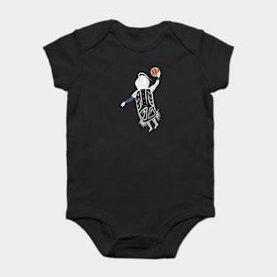 Dunking Basketball Player Baby Bodysuit